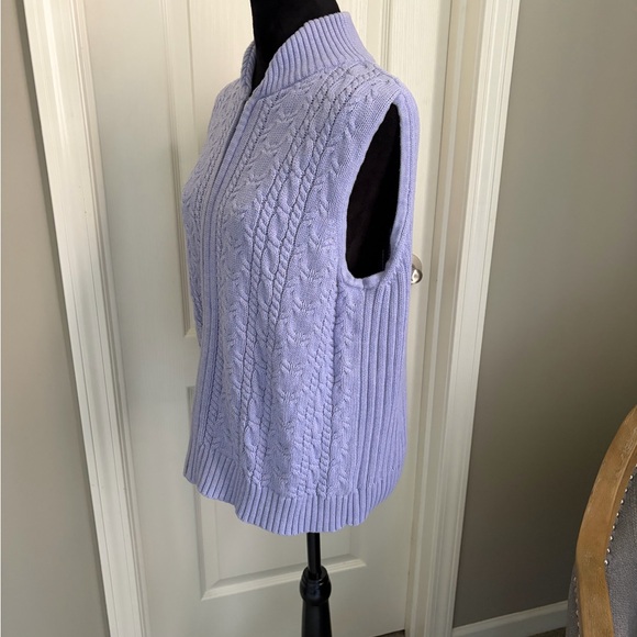 Pendleton Lavender Zip Up Men's Sweater - Picture 2 of 6